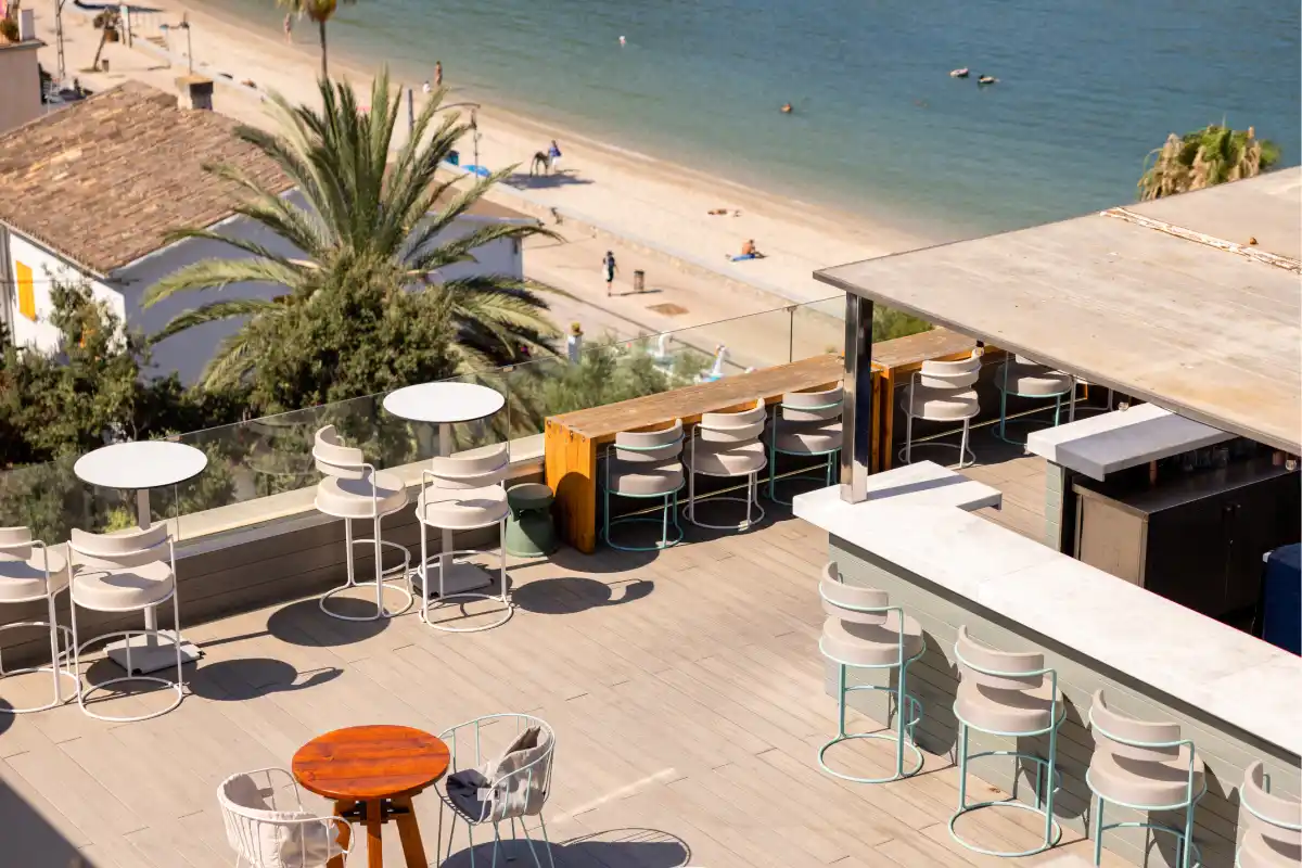 Rooftop bar at Hotel Eden Sóller