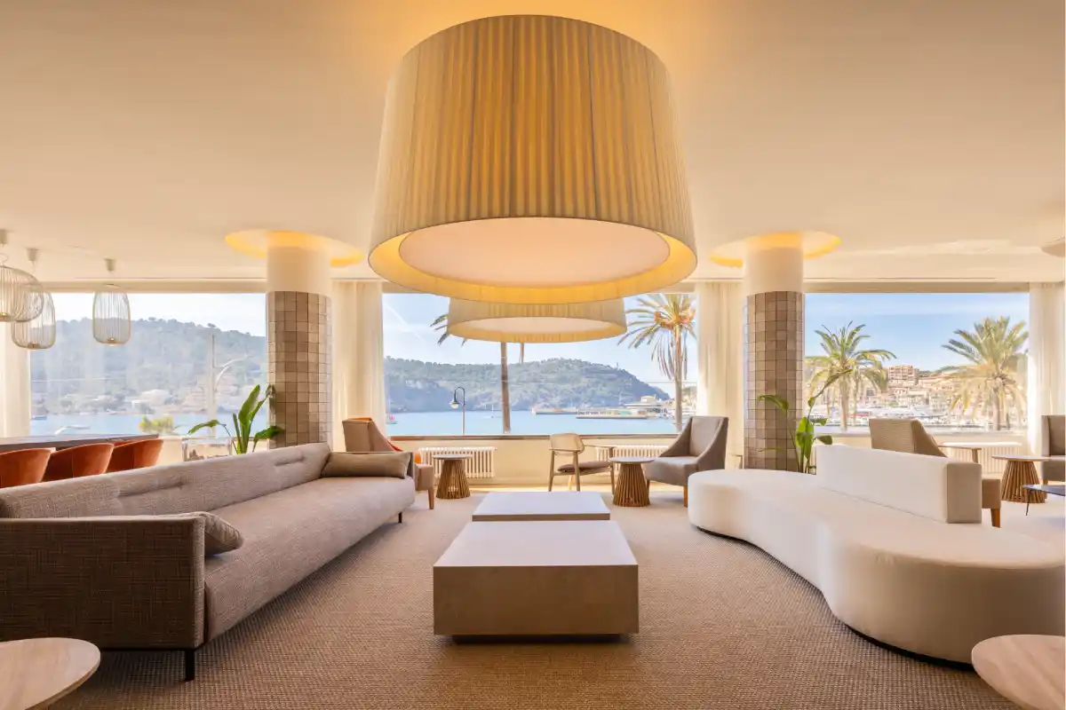 lobby vistas al mar hotel Eden Sóller