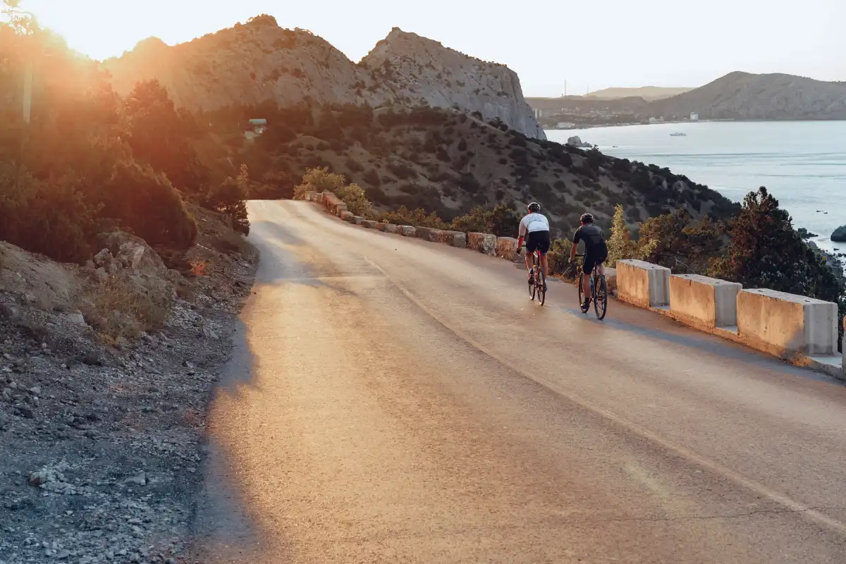 cyclists riding on the roads of Mallorca
