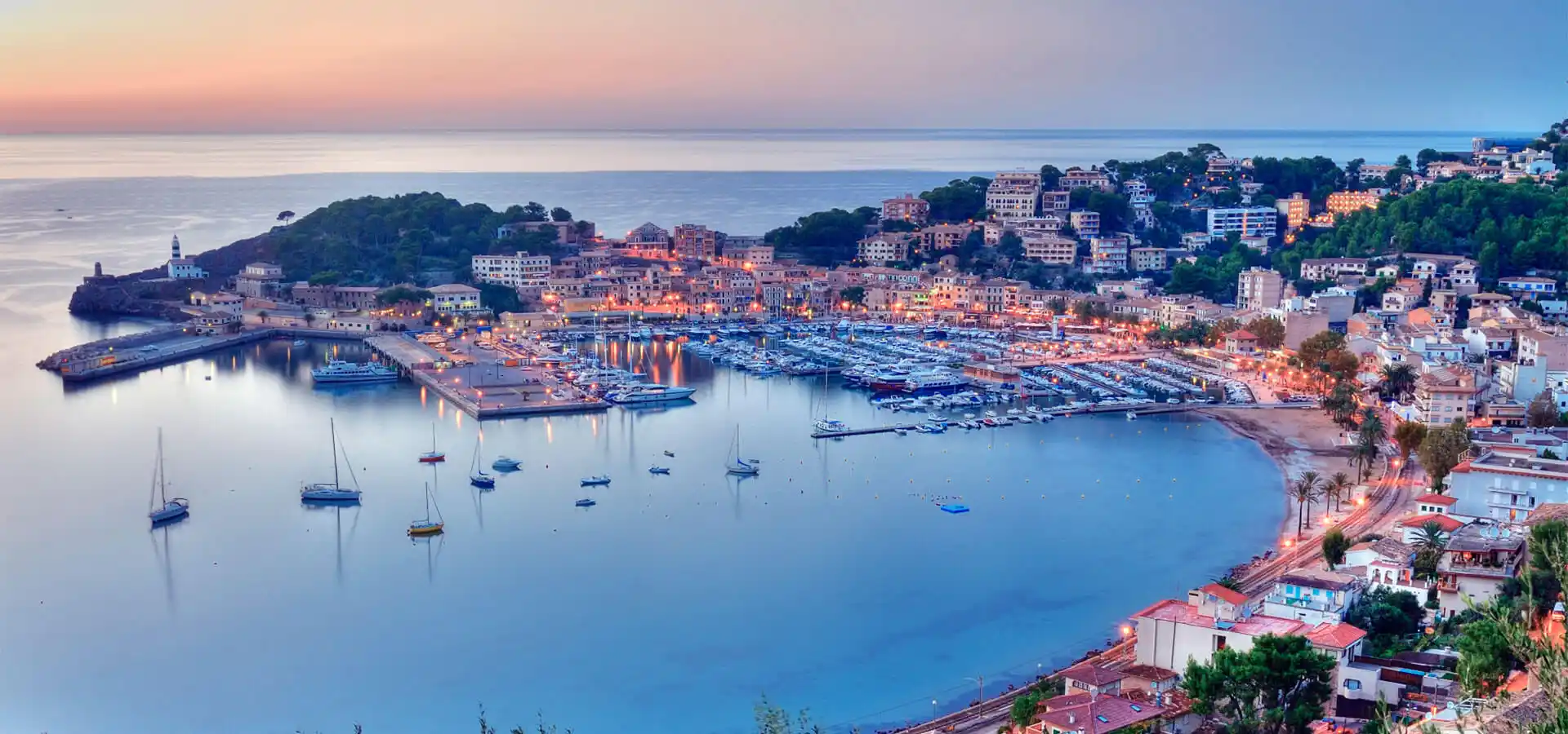 vista panoramica puerto de soller