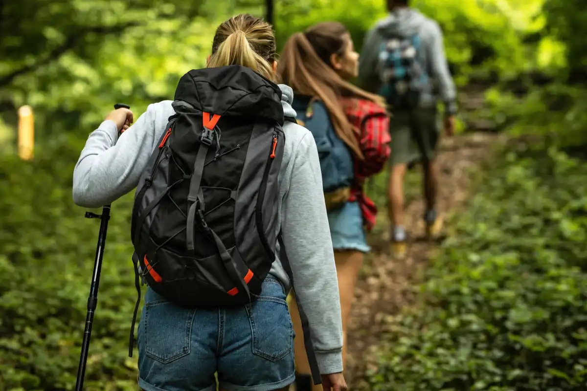 people hiking